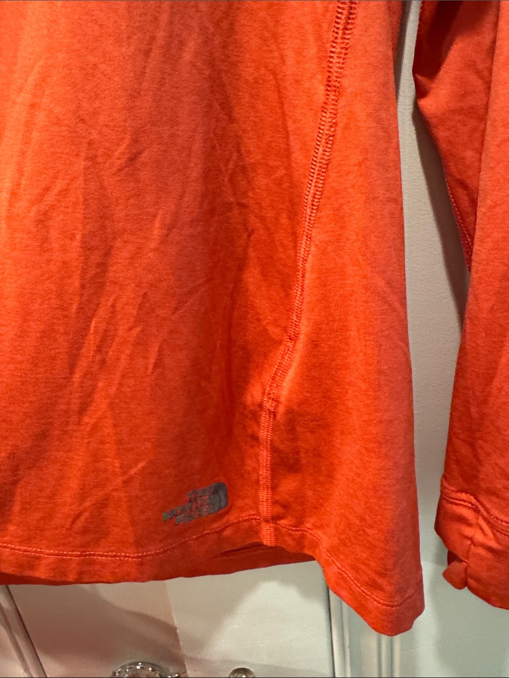 The North Face Women's Hooded Sun Tee - Bright Coral - Picture 3 of 4